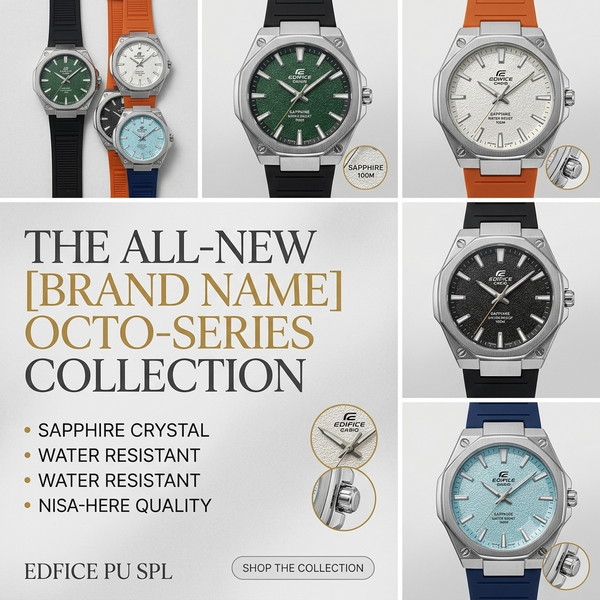 CASIO EDIFICE Octo-Series Premium Quartz Watch